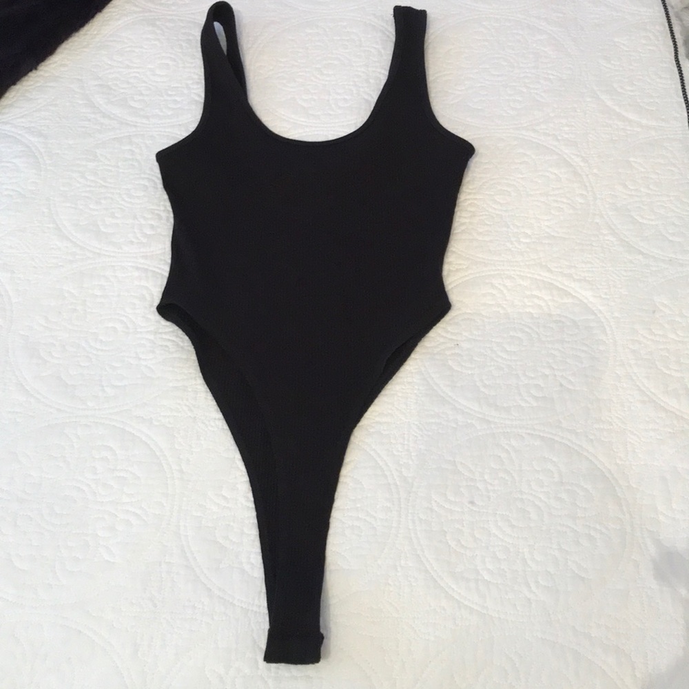 better be High Cut Black Bodysuit S